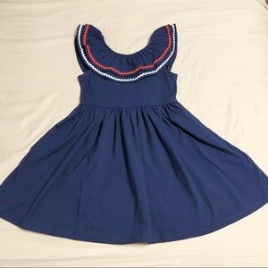 NWT Janie and Jack Navy Ric Rac Trim Dress